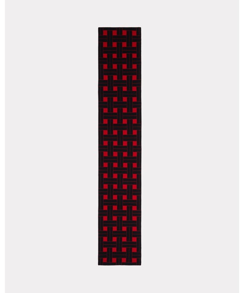 KENZO(ケンゾー)の「'KENZO Weave' オーバーサイズ エンブロイド スカーフ リバーシブル(ストール/ショール・メンズ・レッド系その他・ONE SIZE)」の3枚目の写真