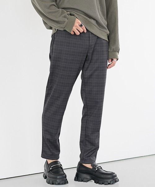 MinoriTY（マイノリティ）の「【MinoriTY】T/PUテーラードジャケットセットアップ テーパードパンツ アンクルパンツ メンズ（セットアップ・メンズ・ブラック/グレー/ラベンダー/ストライプ/チェック/その他1/グリーン系その他/その他2/ブラック系その他/パープル系その他・S/M/L）」の18枚目の写真