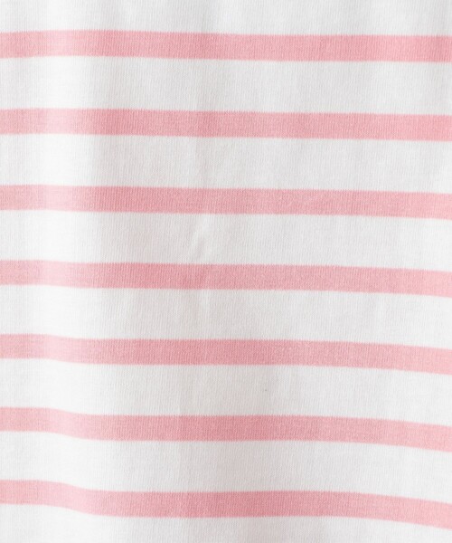 Afternoon Tea（アフタヌーンティー）の「MON JOURNALボーダークロップドプルオーバー（Tシャツ/カットソー・レディース・ネイビー/ピンク/ライトグリーン/ライトピンク/ライトブルー・MEDIUM）」の10枚目の写真