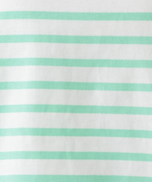 Afternoon Tea（アフタヌーンティー）の「MON JOURNALボーダークロップドプルオーバー（Tシャツ/カットソー・レディース・ネイビー/ピンク/ライトグリーン/ライトピンク/ライトブルー・MEDIUM）」の16枚目の写真