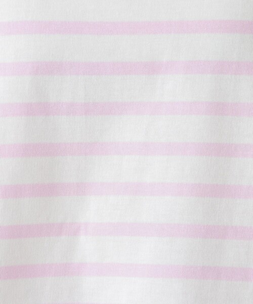 Afternoon Tea（アフタヌーンティー）の「MON JOURNALボーダークロップドプルオーバー（Tシャツ/カットソー・レディース・ネイビー/ピンク/ライトグリーン/ライトピンク/ライトブルー・MEDIUM）」の20枚目の写真