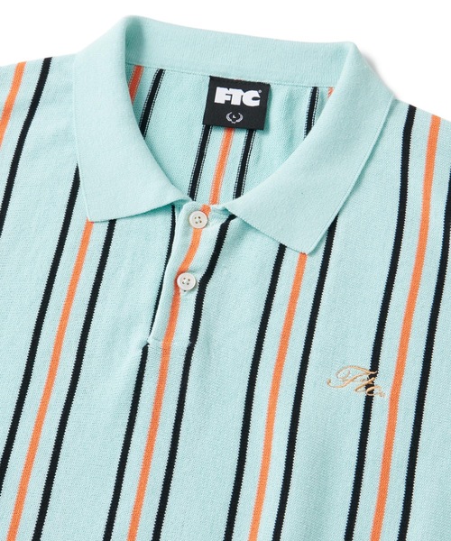 FTC ポロシャツ ダークグリーン ネイビー ストライプ STRIPE POLO – FTC