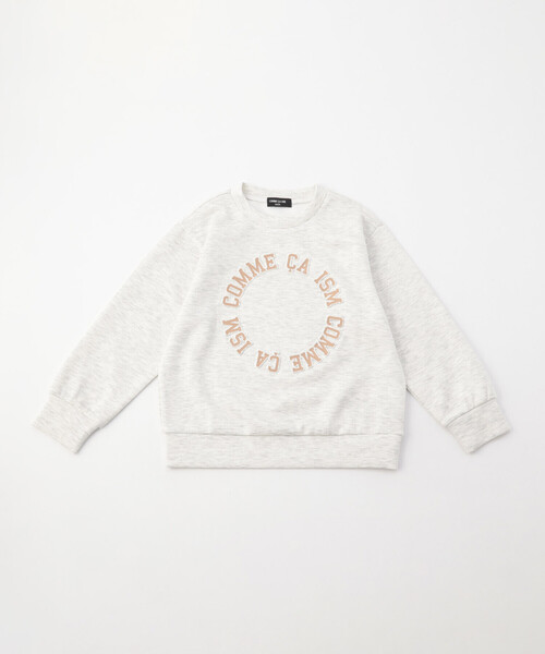 COMME CA ISM（コムサイズム）の「プリント×エンボス ロゴ長袖トレーナー（スウェット・キッズ・キナリ/グレー/ブラック・140cm/130cm/120cm/110cm/100cm/150cm）」の16枚目の写真