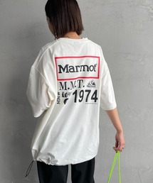 [Marmot/マーモット] 別注 ドローコード付き ヒストリーバックプリントTシャツ