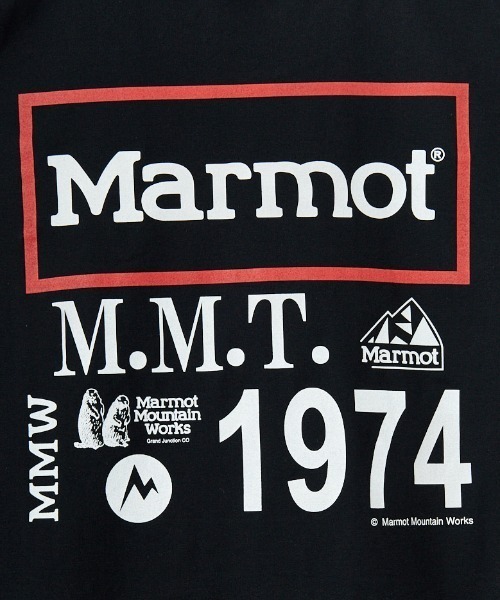 MARMOT（マーモット）の「[Marmot/マーモット] 別注 ドローコード付き ヒストリーバックプリントTシャツ（Tシャツ/カットソー・レディース・ブラック/ホワイト・XL/L/M/S）」の8枚目の写真
