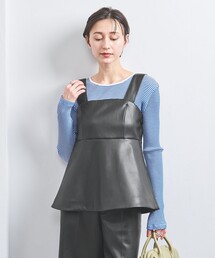 UNITED ARROWS | レザーライク ビスチェ(その他トップス)