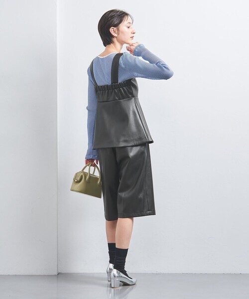 UNITED ARROWS（ユナイテッドアローズ）の「レザーライク ビスチェ（その他トップス・レディース・ブラック・FREE）」の4枚目の写真