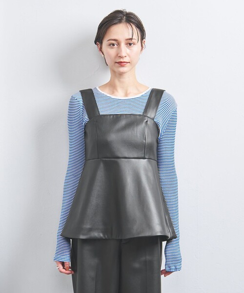 UNITED ARROWS（ユナイテッドアローズ）の「レザーライク ビスチェ（その他トップス・レディース・ブラック・FREE）」の5枚目の写真