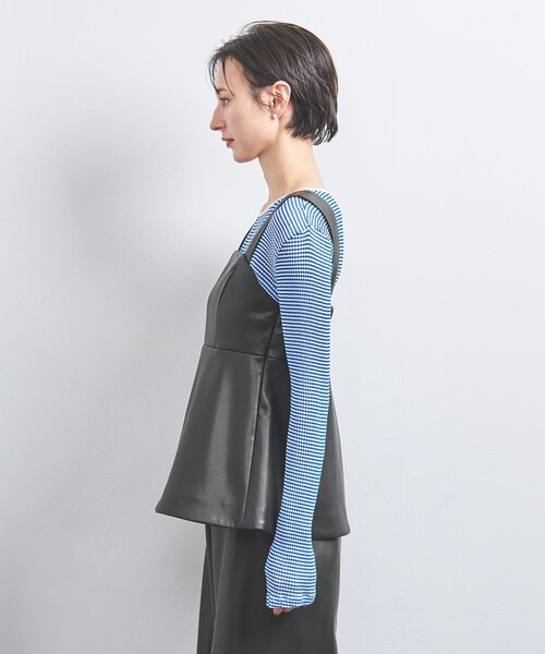 UNITED ARROWS（ユナイテッドアローズ）の「レザーライク ビスチェ（その他トップス・レディース・ブラック・FREE）」の6枚目の写真