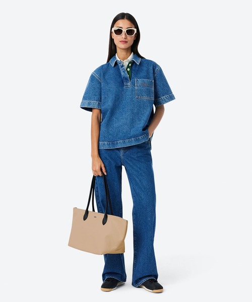 LACOSTE（ラコステ）の「ラコステアテナ トートバッグ（トートバッグ・レディース・ブラック/ベージュ・FREE）」の12枚目の写真