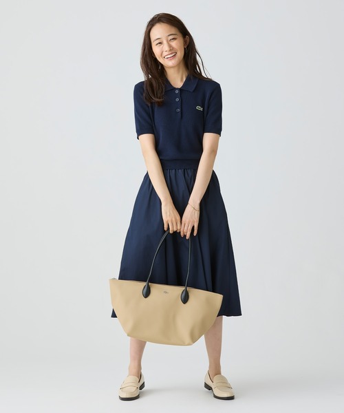 エレガント♪【LACOSTE】アテナ トートバッグ ラコステ LACOSTE ラコステアテナ トートバッグ （ベージュ