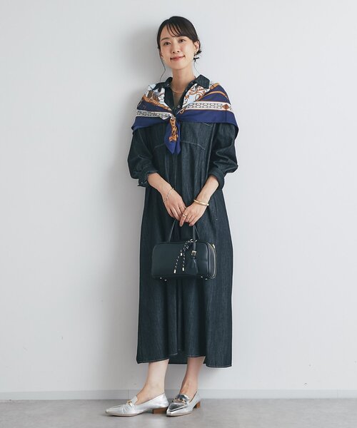 un dix cors（アンディコール）の「《着るだけで大人カジュアル》デニムシャツワンピース（シャツワンピース・レディース・ブラック/ブルー・FREE/S）」の19枚目の写真