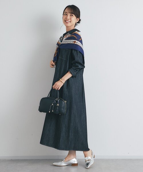 un dix cors（アンディコール）の「《着るだけで大人カジュアル》デニムシャツワンピース（シャツワンピース・レディース・ブラック/ブルー・FREE/S）」の22枚目の写真