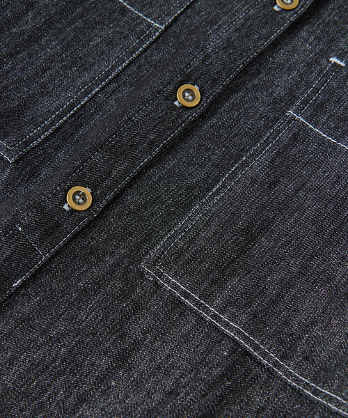 un dix cors（アンディコール）の「《着るだけで大人カジュアル》デニムシャツワンピース（シャツワンピース・レディース・ブラック/ブルー・FREE/S）」の12枚目の写真