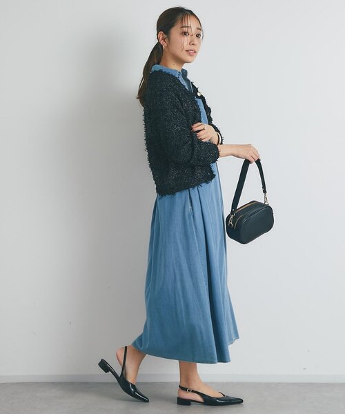 un dix cors（アンディコール）の「《着るだけで大人カジュアル》デニムシャツワンピース（シャツワンピース・レディース・ブラック/ブルー・FREE/S）」の10枚目の写真