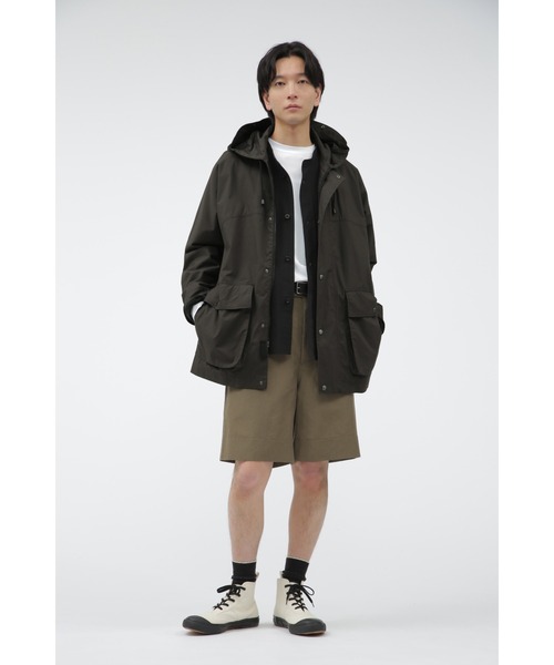 MHL.（エムエイチエル）の「WASHED DRY COTTON LINEN（シャツ/ブラウス・メンズ・ブラック/ブルー系その他7・MEDIUM/LARGE/SMALL）」の4枚目の写真