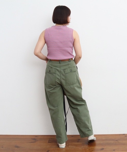 CHILD WOMAN（チャイルドウーマン）の「☆マルチボーダーリブ クルーネックタンクトップ（タンクトップ・レディース・イエロー/ピンク/ブルー・FREE）」の9枚目の写真