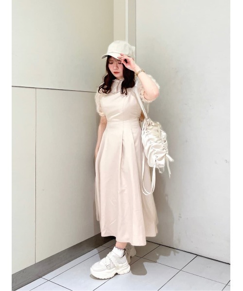 LLサイズあり】レースベルクロ厚底スニーカー/fint フィント