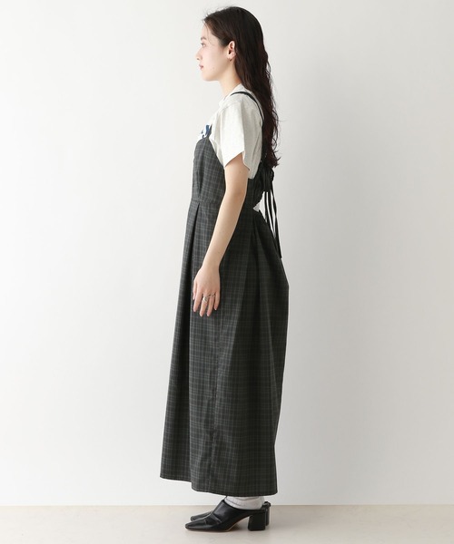 RAGEBLUE（レイジブルー）の「バックリボン/チェックキャミワンピース（ワンピース・レディース・ライトグレー/グリーン/ダークグレー・FREE）」の17枚目の写真