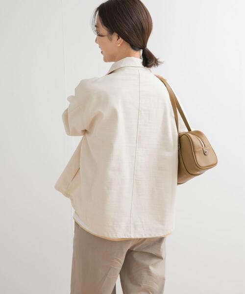 URBAN RESEARCH DOORS（アーバンリサーチドアーズ）の「ミリタリースタンドカラージャケット（ミリタリージャケット・レディース・カーキ/ナチュラル・MEDIUM）」の4枚目の写真