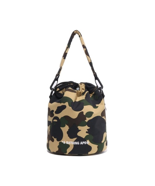 A BATHING APE（アベイシングエイプ）の「1ST CAMO DRAWSTRING BAG（ショルダーバッグ・メンズ・グリーン/イエロー・FREE）」の13枚目の写真
