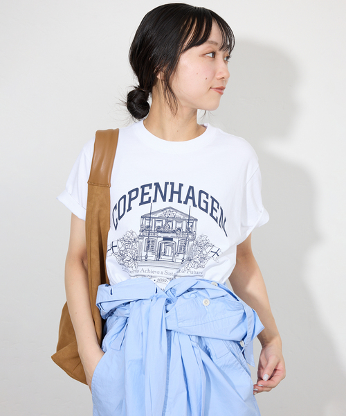 tシャツ WAVE UNION/ウェーブユニオン LOGO TEE レディース セール】WAVE UNION/ウェーブユニオン LOGO TEE（Tシャツ