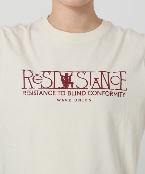 tシャツ WAVE UNION/ウェーブユニオン LOGO TEE レディース WAVE UNION/ウェーブユニオン LOGO TEE（Tシャツ／カットソー