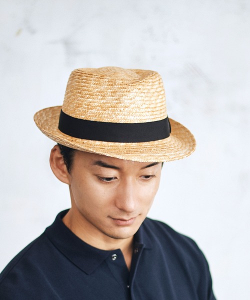 田中帽子店(タナカボウシテン)の「日本製 中折れハット ノア Noah(ハット・メンズ・ブルー/ナチュラル/ブラウン・M/L/LL/SS/S/3L)」の4枚目の写真