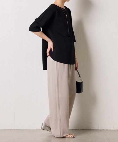 OURET リブパンツ✨ セール】ニットシアーリブパンツ（その他パンツ）｜COLLAGE