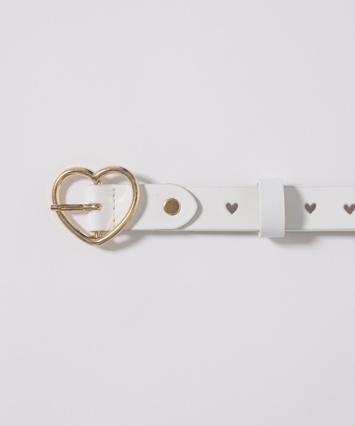 idem（イデム）の「lovely heart belt／本革ハートベルト（ベルト・レディース・ブラウン/ホワイト/ブラック・FREE）」の4枚目の写真