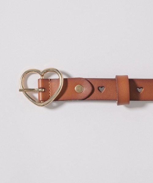 idem（イデム）の「lovely heart belt／本革ハートベルト（ベルト・レディース・ブラウン/ホワイト/ブラック・FREE）」の5枚目の写真