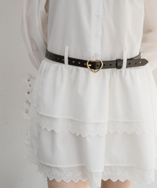 idem（イデム）の「lovely heart belt／本革ハートベルト（ベルト・レディース・ブラウン/ホワイト/ブラック・FREE）」の9枚目の写真