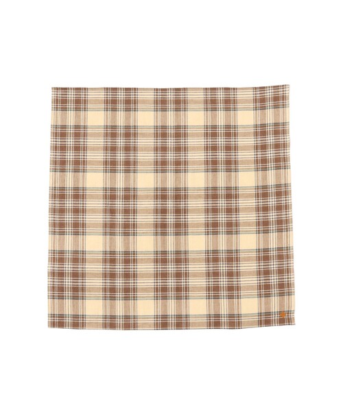 BEAMS PLUS（ビームスプラス）の「Handkerchief Madras（ハンカチ/ハンドタオル・メンズ・ホワイト/ブラウン/ピンク/ブルー/イエロー系その他6・ONE SIZE）」の3枚目の写真