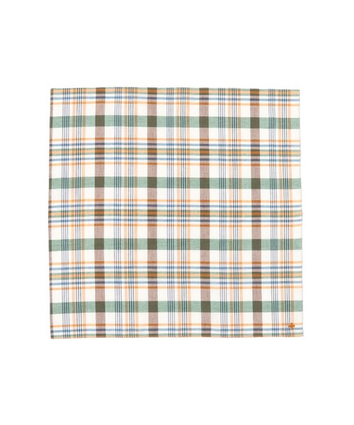 BEAMS PLUS（ビームスプラス）の「Handkerchief Madras（ハンカチ/ハンドタオル・メンズ・ホワイト/ブラウン/ピンク/ブルー/イエロー系その他6・ONE SIZE）」の2枚目の写真