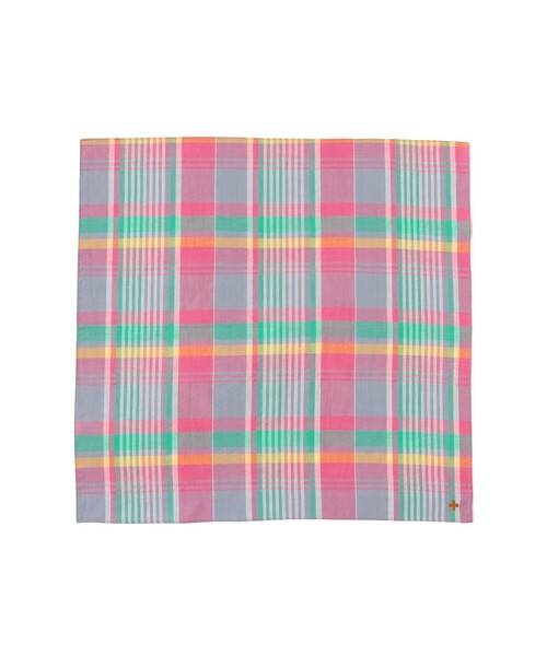 BEAMS PLUS（ビームスプラス）の「Handkerchief Madras（ハンカチ/ハンドタオル・メンズ・ホワイト/ブラウン/ピンク/ブルー/イエロー系その他6・ONE SIZE）」の5枚目の写真