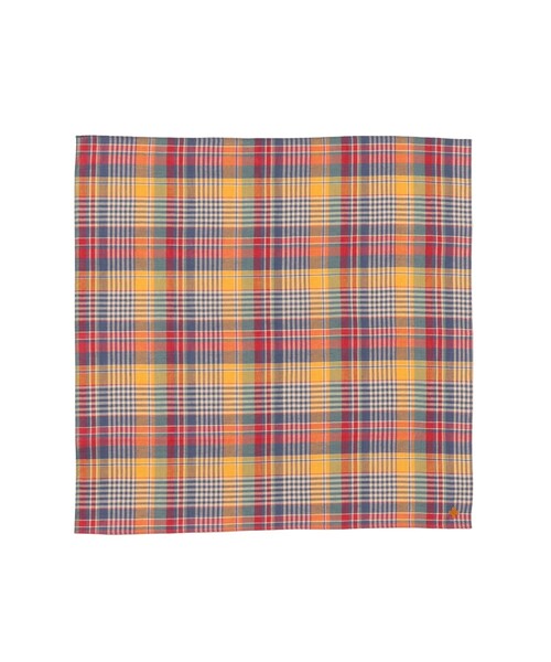 BEAMS PLUS（ビームスプラス）の「Handkerchief Madras（ハンカチ/ハンドタオル・メンズ・ホワイト/ブラウン/ピンク/ブルー/イエロー系その他6・ONE SIZE）」の4枚目の写真