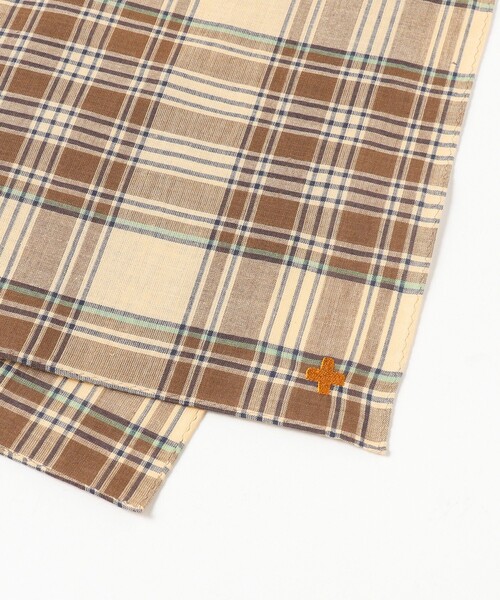 BEAMS PLUS（ビームスプラス）の「Handkerchief Madras（ハンカチ/ハンドタオル・メンズ・ホワイト/ブラウン/ピンク/ブルー/イエロー系その他6・ONE SIZE）」の7枚目の写真