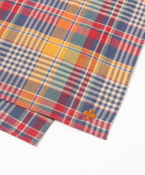 BEAMS PLUS（ビームスプラス）の「Handkerchief Madras（ハンカチ/ハンドタオル・メンズ・ホワイト/ブラウン/ピンク/ブルー/イエロー系その他6・ONE SIZE）」の9枚目の写真