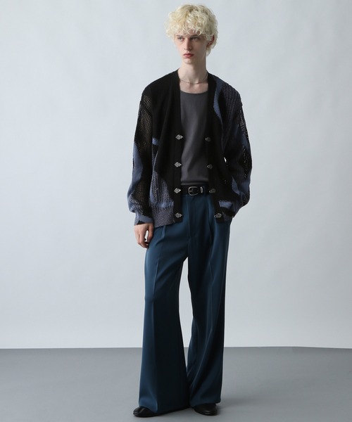 HARE(ハレ)の「ハイショクラインメタルボタンカーディガン(HARE)(カーディガン/ボレロ・メンズ・ブラック/ホワイト/グレー・FREE)」の7枚目の写真