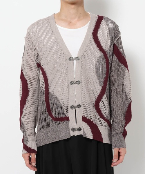 HARE(ハレ)の「ハイショクラインメタルボタンカーディガン(HARE)(カーディガン/ボレロ・メンズ・ブラック/ホワイト/グレー・FREE)」の13枚目の写真