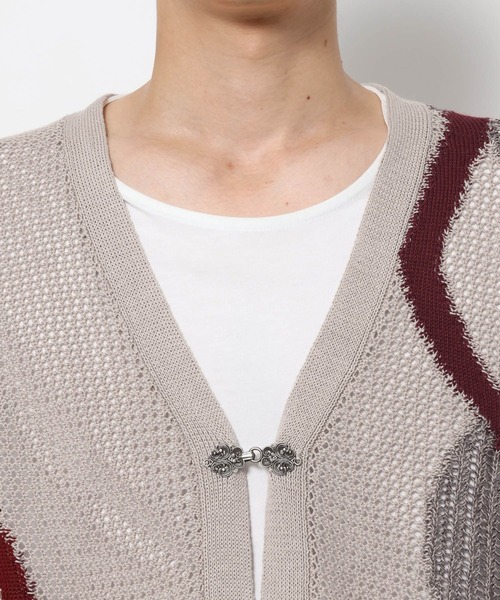 HARE(ハレ)の「ハイショクラインメタルボタンカーディガン(HARE)(カーディガン/ボレロ・メンズ・ブラック/ホワイト/グレー・FREE)」の16枚目の写真