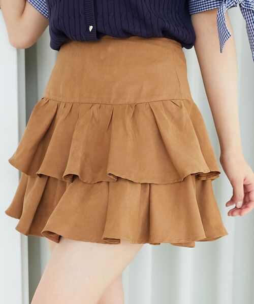 MAJESTIC LEGON(マジェスティックレゴン)の「アソートティアードミニスカパン(スカート・レディース・アイボリー/ブラック/ホワイト系その他/グレー/チャコールグレー/キャメル・MEDIUM)」の21枚目の写真