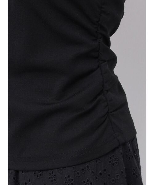 EATME(イートミー)の「オフショルダーラインTOP(Tシャツ/カットソー・レディース・オフホワイト/ブラック・FREE)」の14枚目の写真