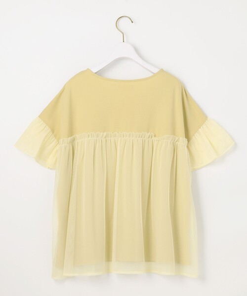 ANY SIS（エニィスィス）の「【洗える】チュール重ね プルオーバー（Tシャツ/カットソー・レディース・ブラック系/ライトイエロー系/ライトグレー系/アイボリー系・2）」の17枚目の写真