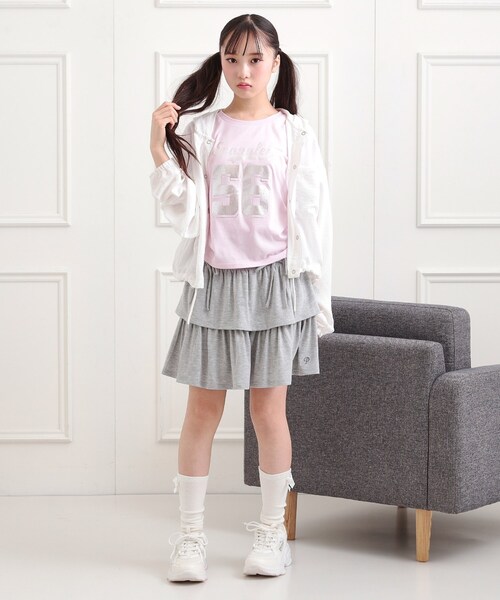 ★as''on★ATLANTA POCKET TEE / PINK★正規品/韓国送料込 セール】ツイルアップリケTシャツ（Tシャツ/カットソー）｜PINK
