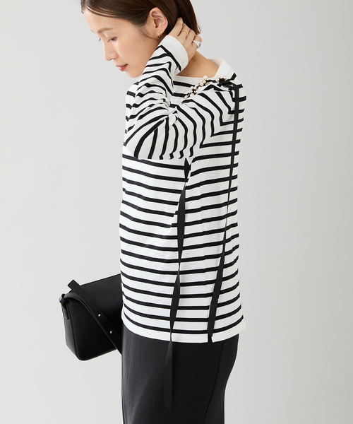 IENA（イエナ）の「《追加》MAISON GUILLEMETTE/メゾンギヨメット BROOCH RIBBON（その他ヘアアクセサリー・レディース・ブラック/アイボリー・FREE）」の18枚目の写真