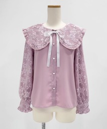 DearMyLoveWhip（ディアマイラブホイップ）の「【大きいサイズ】選べる衿レース重ね上品ブラウス（シャツ/ブラウス）」