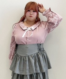 DearMyLoveWhip（ディアマイラブホイップ）の「【大きいサイズ】選べる衿レース重ね上品ブラウス（シャツ/ブラウス）」