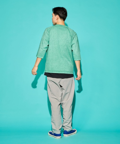 Goodwear(Since1983)(グッドウェア)の「3/4 RAGLAN TEE PIGMENT DYE/ 3/4 ラグランティー ピグメントダイ(Tシャツ/カットソー・メンズ・パープル/ベージュ/グリーン/ブラック/オレンジ/ネイビー/グレー・X-LARGE/LARGE/MEDIUM)」の22枚目の写真