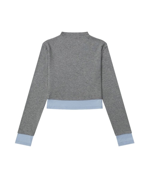 HOOK(フック)の「【HOOK】for girls コルセット風レースアップトップス(Tシャツ/カットソー・レディース・ホワイト/グレー・MEDIUM/LARGE)」の8枚目の写真